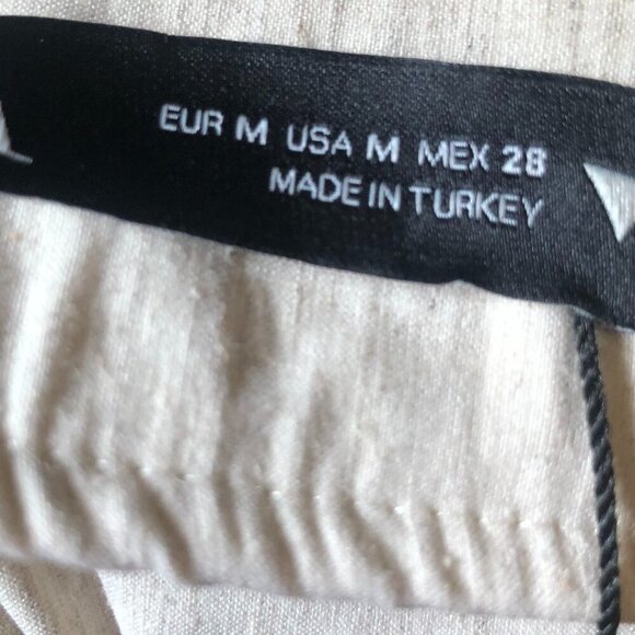 Zara Midi with Side Slit and Asymmetrical Ruching Skirt Size M NWT - Picture 7 of 10